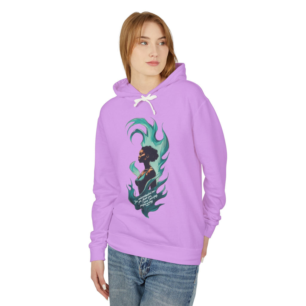 Bohemian Chic Unisex Lightweight Hooded Sweatshirt, Stylish Gift for Her, Art-Inspired Hoodie, Cozy Casual Wear, Unique Layering Piece Printify