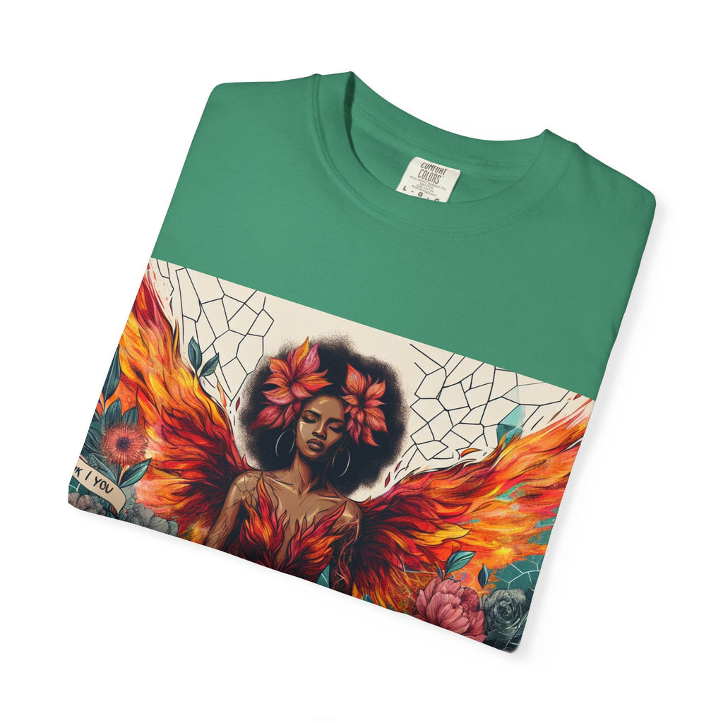 Vibrant Empowerment T-Shirt, Artistic Tee for Feminists, Gift for Her, Boho Style Shirt, Festival Apparel, Unisex Graphic T-Shirt Printify