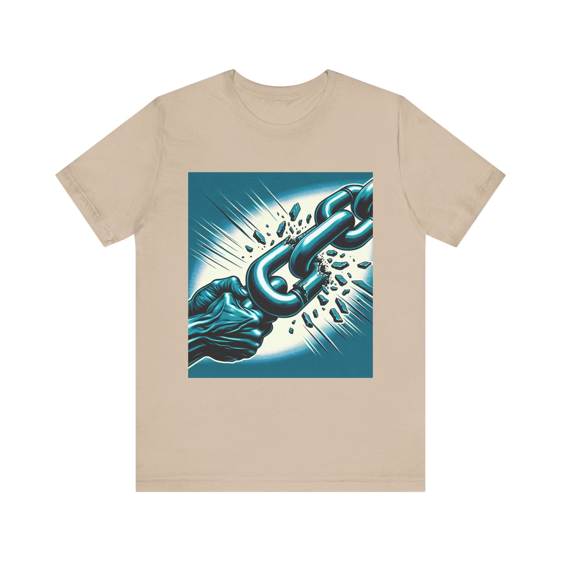 Breaking Free Graphic Tee, Unisex Short Sleeve Shirt, Motivational T-Shirt, Liberation Celebration Wear, Casual Empowerment Apparel