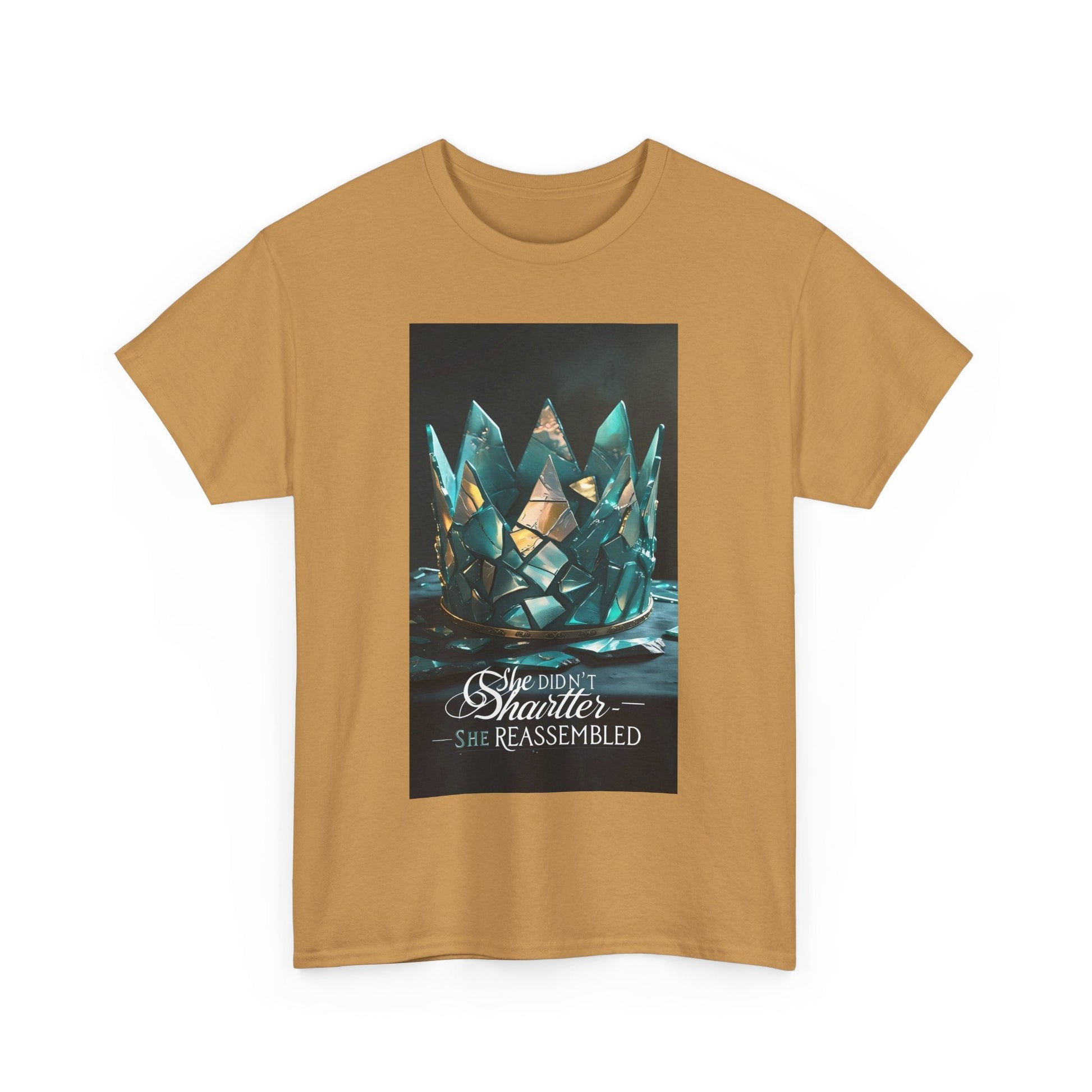 Stunning Crystal Crown Tee, Graphic T-Shirt, Unisex Cotton Top, Unique Gift, Fantasy Apparel, Holiday T-Shirt Printify