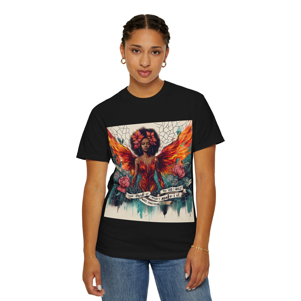 Vibrant Empowerment T-Shirt, Artistic Tee for Feminists, Gift for Her, Boho Style Shirt, Festival Apparel, Unisex Graphic T-Shirt Printify