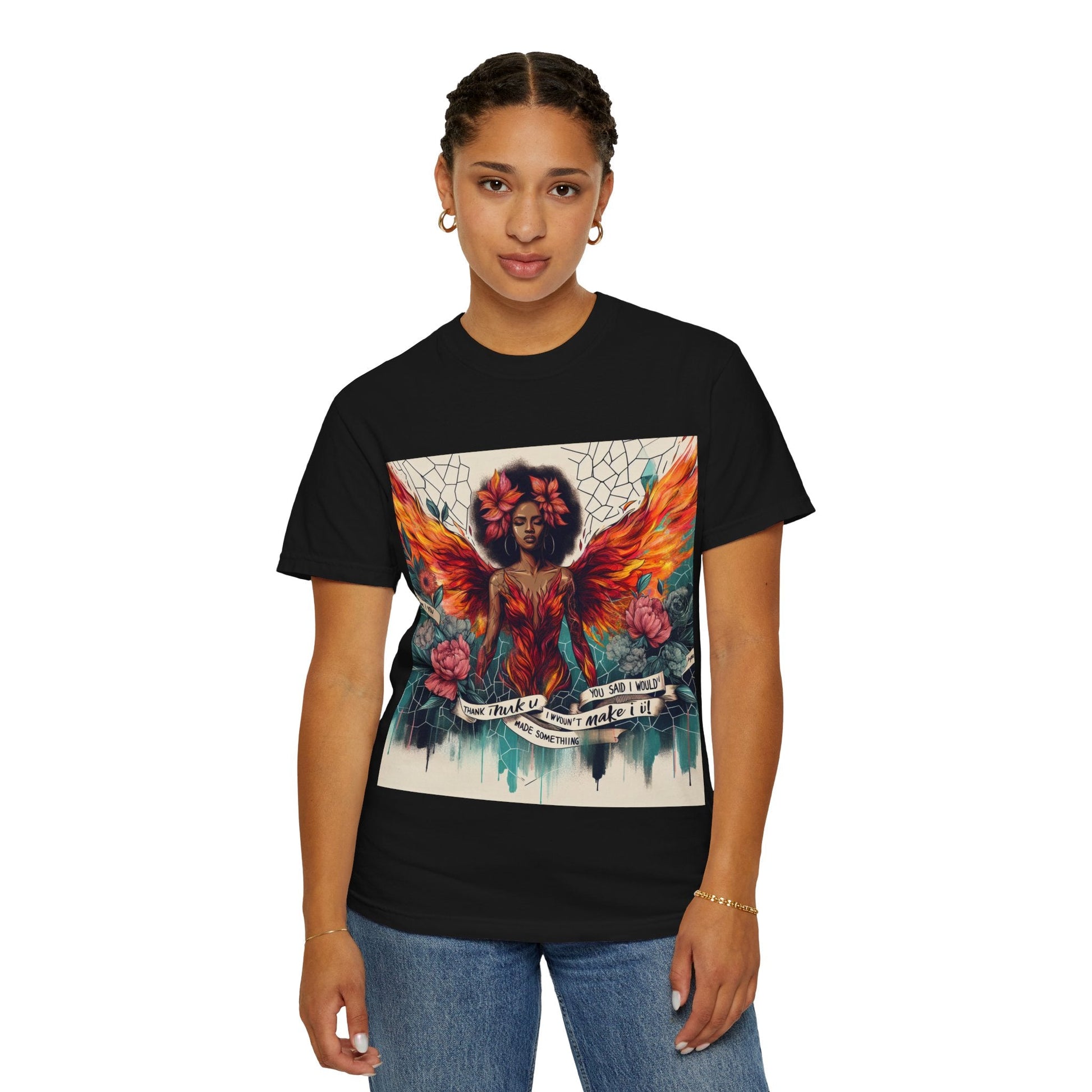 Vibrant Empowerment T-Shirt, Artistic Tee for Feminists, Gift for Her, Boho Style Shirt, Festival Apparel, Unisex Graphic T-Shirt Printify