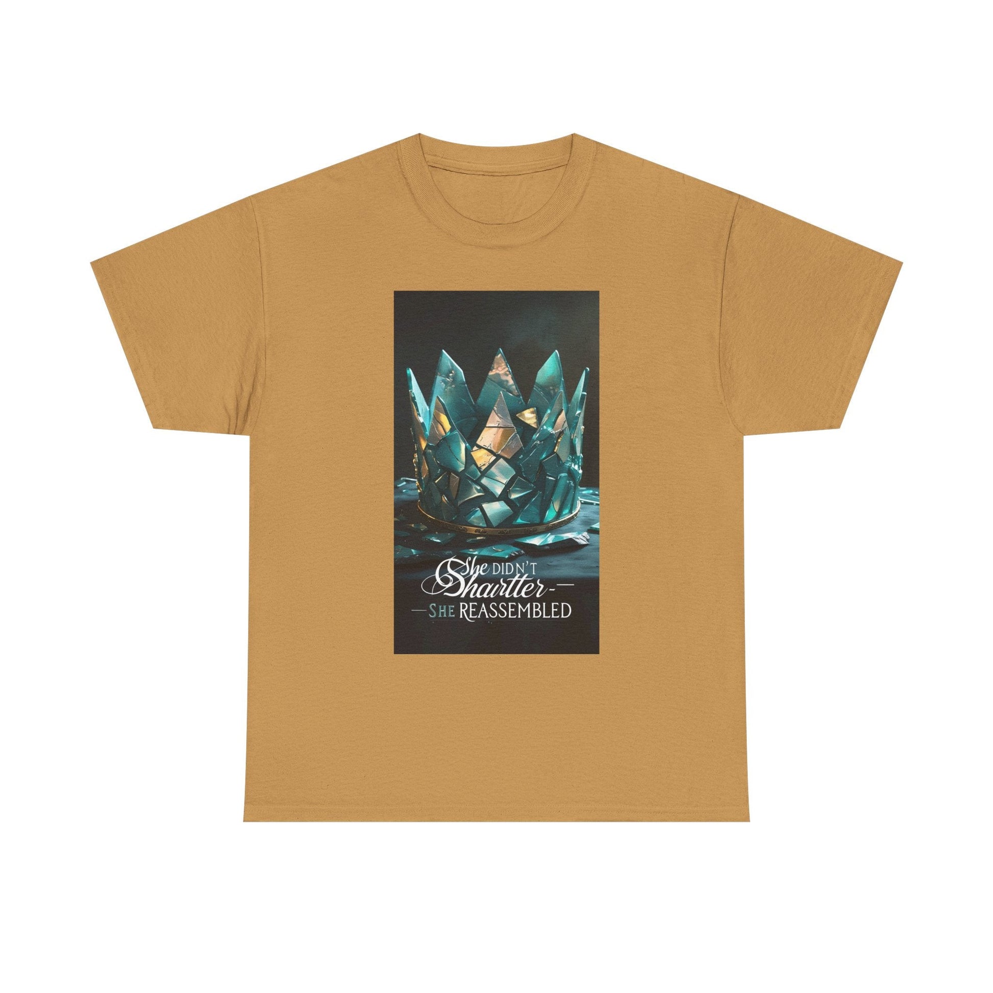 Stunning Crystal Crown Tee, Graphic T-Shirt, Unisex Cotton Top, Unique Gift, Fantasy Apparel, Holiday T-Shirt Printify
