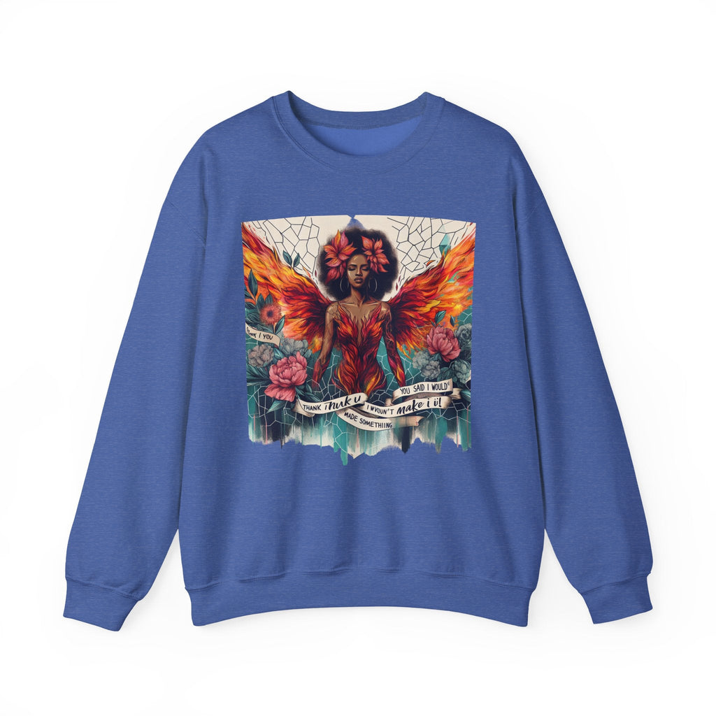 Artistic Phoenix Crewneck Sweatshirt - Cozy Unisex Apparel, Perfect for Casual Wear, Gift for Art Lovers, Birthday, Warmth & Style Printify