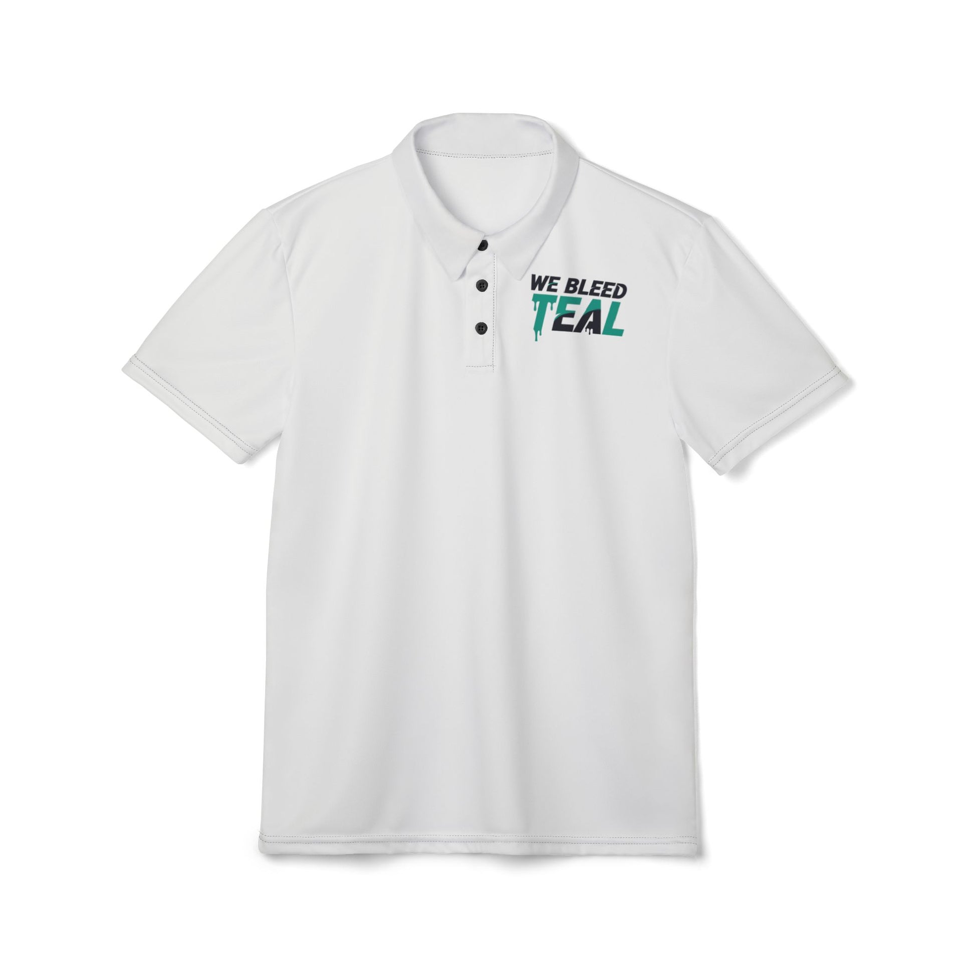 Teal Pride Unisex Polo Shirt, Casual Wear, Sports Fan Gear, Team Apparel, Gift for Him or Her, Everyday Comfort