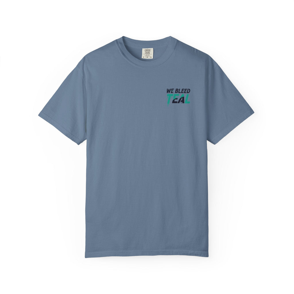 Teal Heart Unisex T-Shirt, Casual Wear, Everyday Tee, Unique Gift for Observances, Music Festivals, Art Lovers Printify