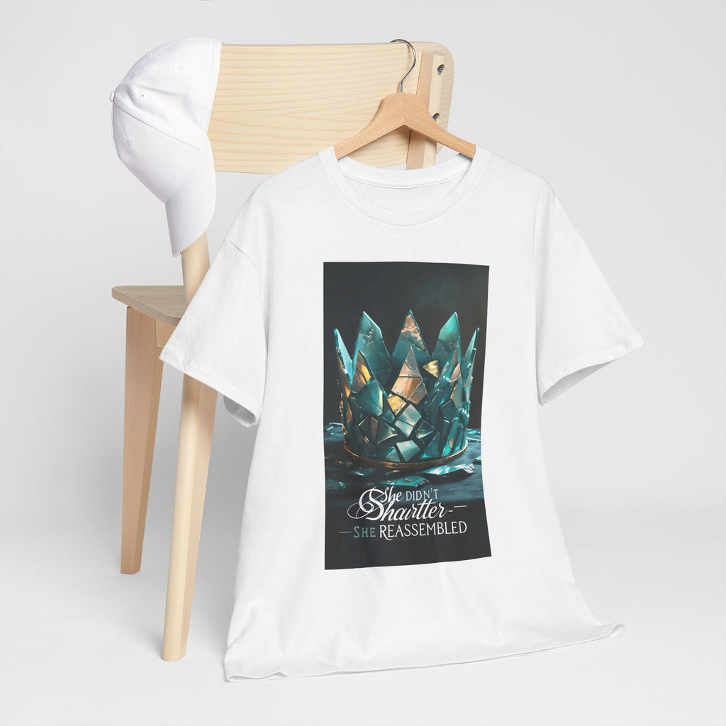 Stunning Crystal Crown Tee, Graphic T-Shirt, Unisex Cotton Top, Unique Gift, Fantasy Apparel, Holiday T-Shirt Printify
