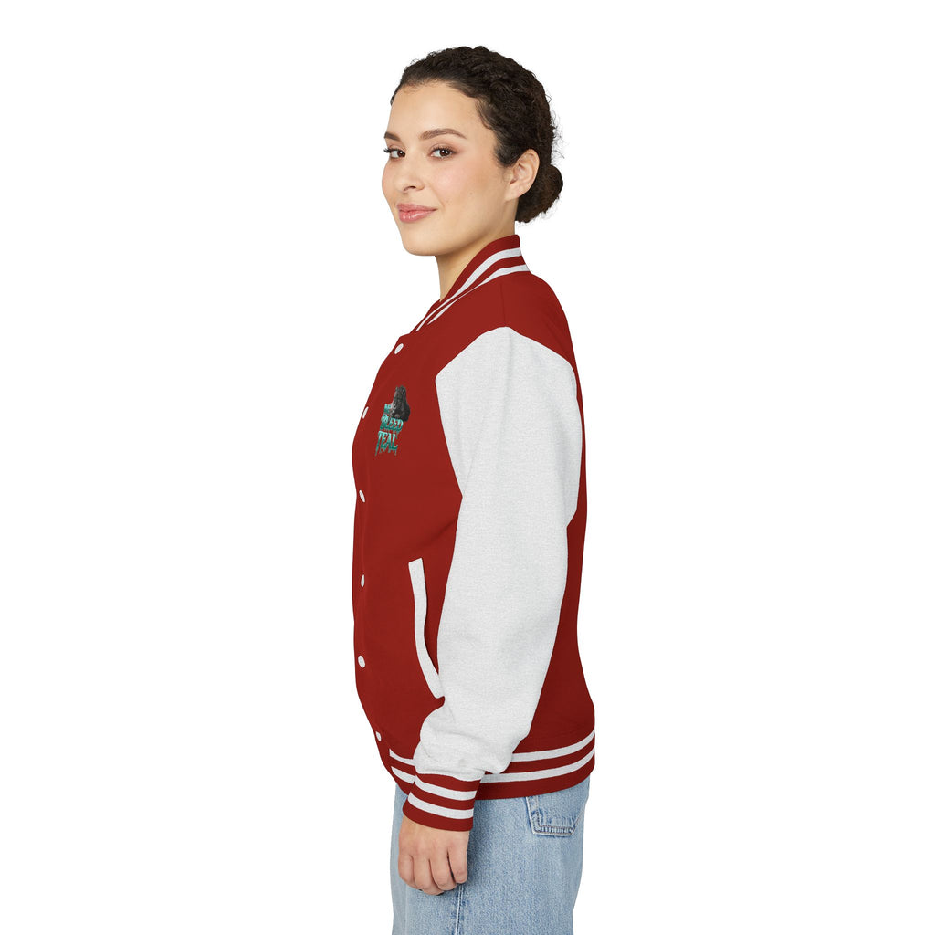 Stylish Unisex Heavyweight Letterman Jacket, Casual Outerwear, College Fashion, Trendy Gift, Sportswear, Unique Layering
