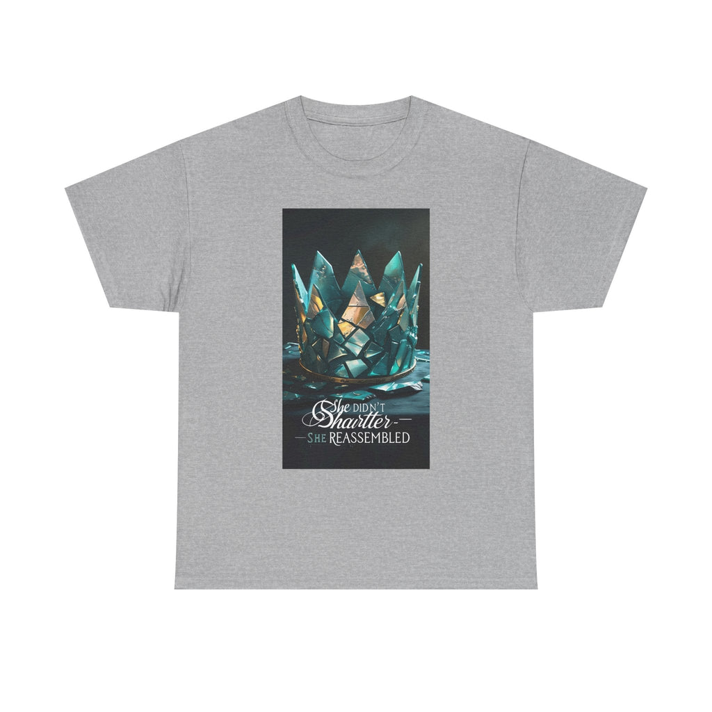 Stunning Crystal Crown Tee, Graphic T-Shirt, Unisex Cotton Top, Unique Gift, Fantasy Apparel, Holiday T-Shirt Printify