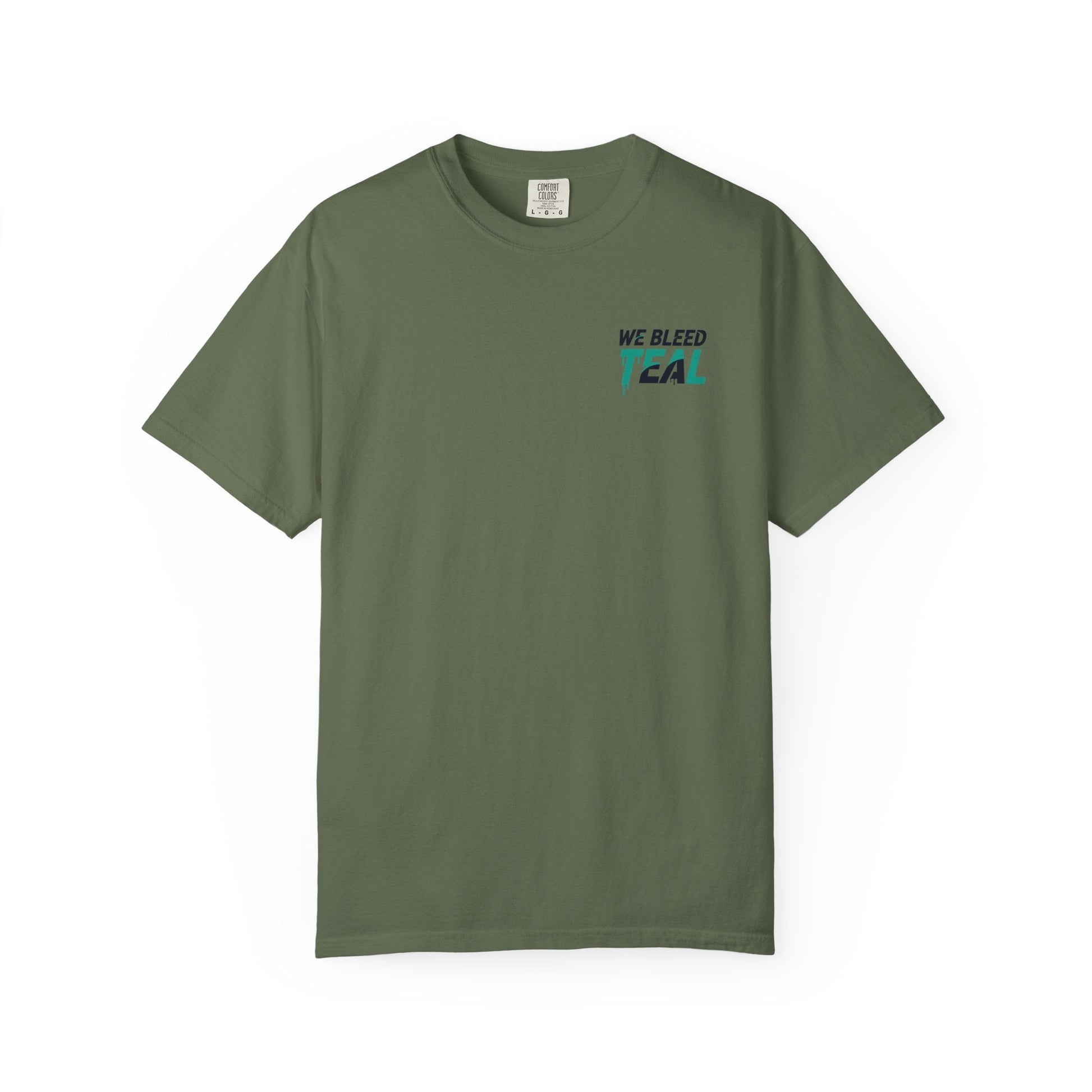 Teal Heart Unisex T-Shirt, Casual Wear, Everyday Tee, Unique Gift for Observances, Music Festivals, Art Lovers Printify