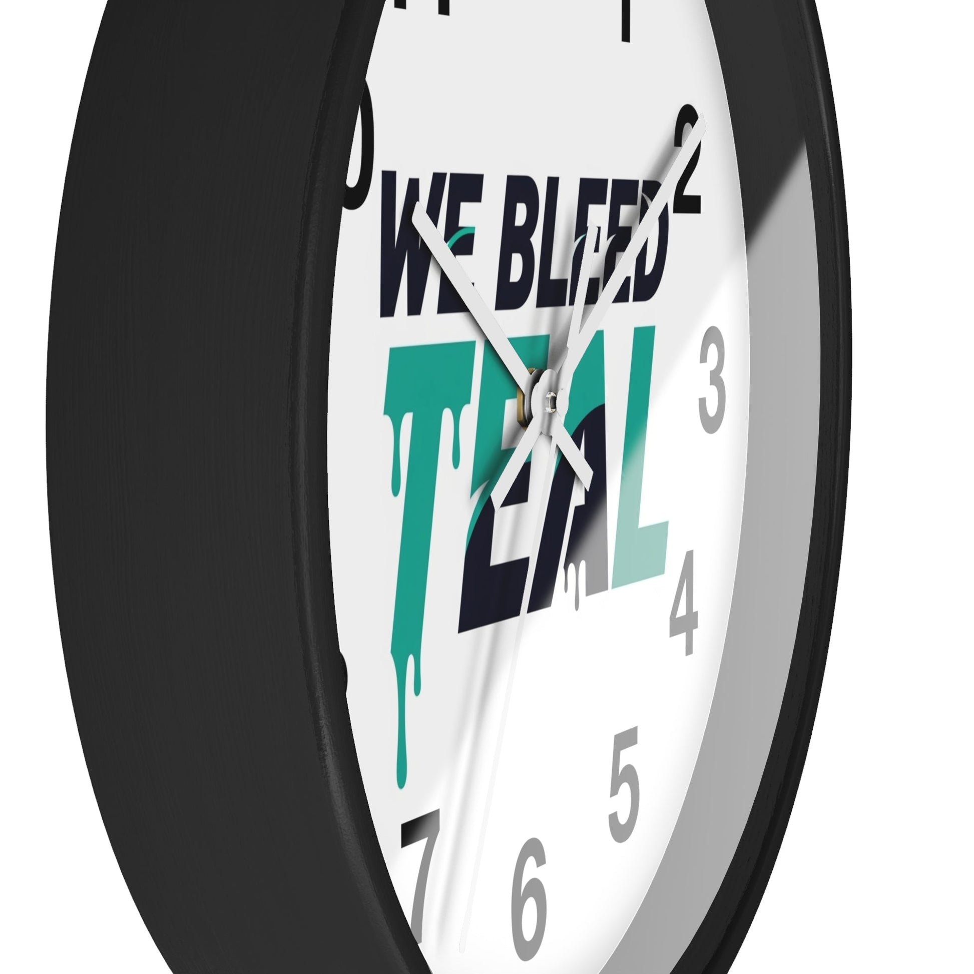 Teal Spirit Wall Clock - Perfect for Sports Fans, Home Decor, Gift for Game Day, Team Motivation, Unique Office Decoration Printify