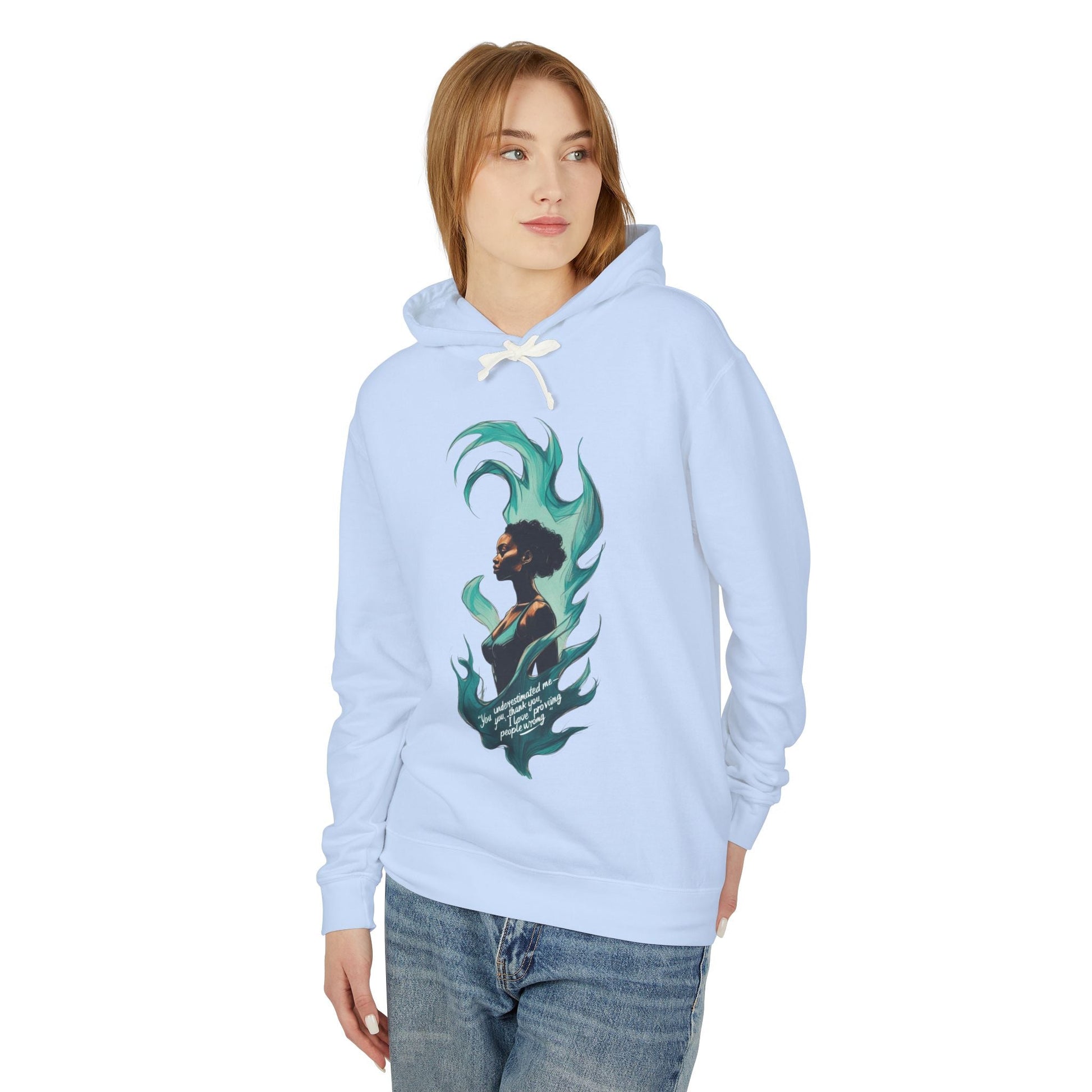 Bohemian Chic Unisex Lightweight Hooded Sweatshirt, Stylish Gift for Her, Art-Inspired Hoodie, Cozy Casual Wear, Unique Layering Piece Printify