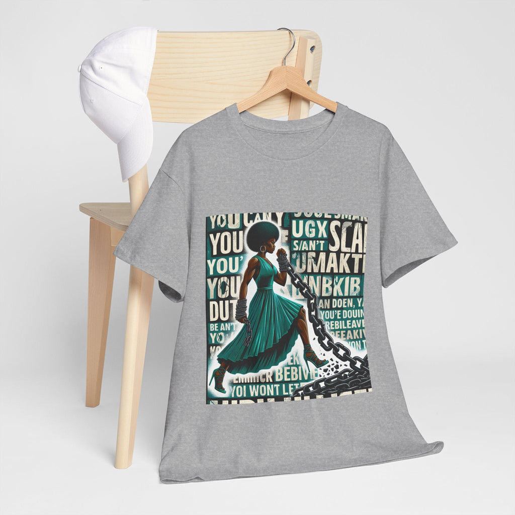 Empowering Afrocentric Unisex Tee, Motivational T-Shirt, Gift for Her, Black History, Fashion Statement, Casual Wear Printify