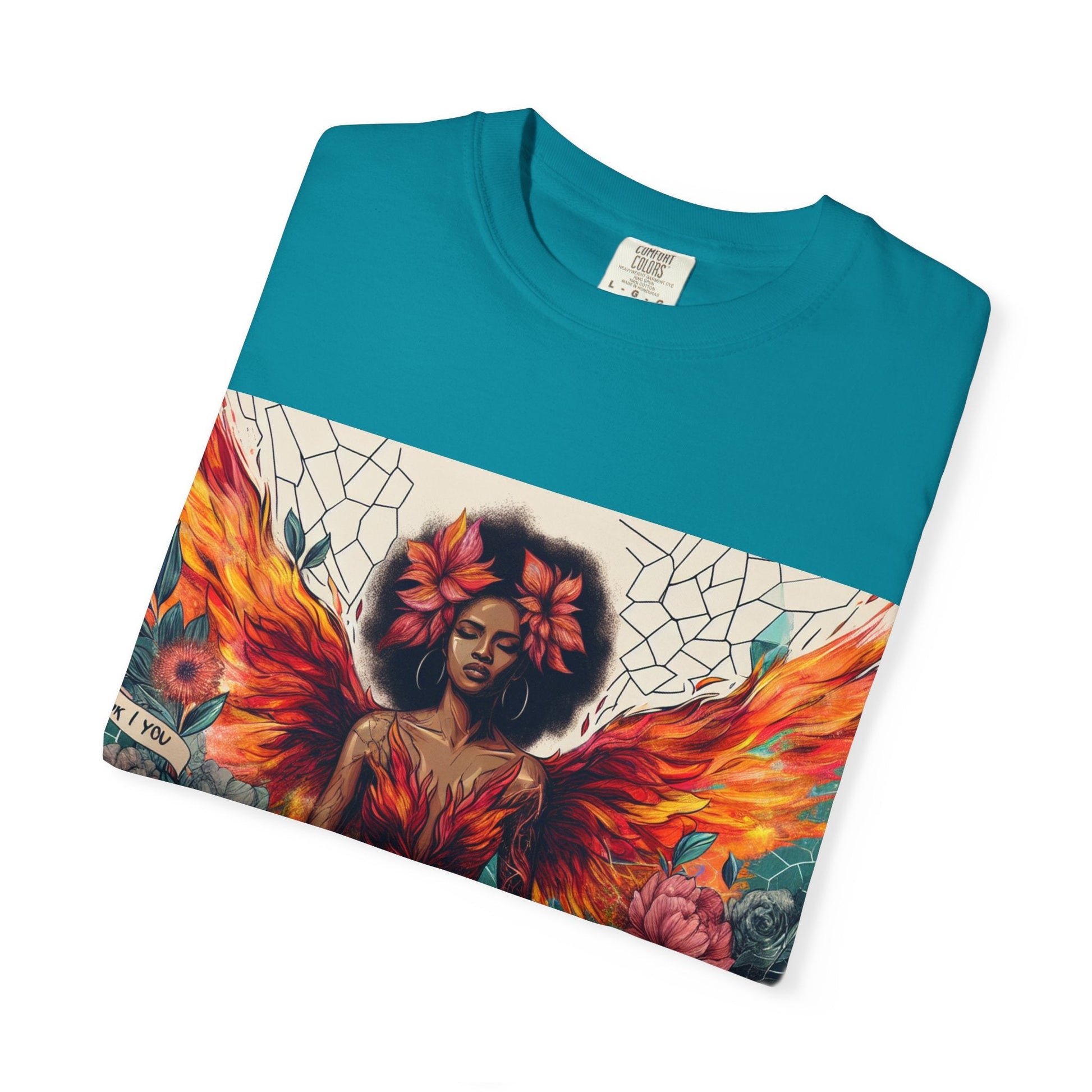 Vibrant Empowerment T-Shirt, Artistic Tee for Feminists, Gift for Her, Boho Style Shirt, Festival Apparel, Unisex Graphic T-Shirt Printify