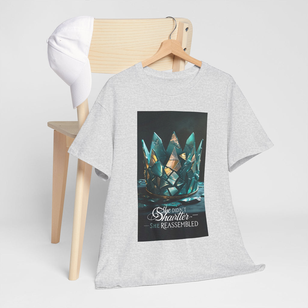 Stunning Crystal Crown Tee, Graphic T-Shirt, Unisex Cotton Top, Unique Gift, Fantasy Apparel, Holiday T-Shirt Printify