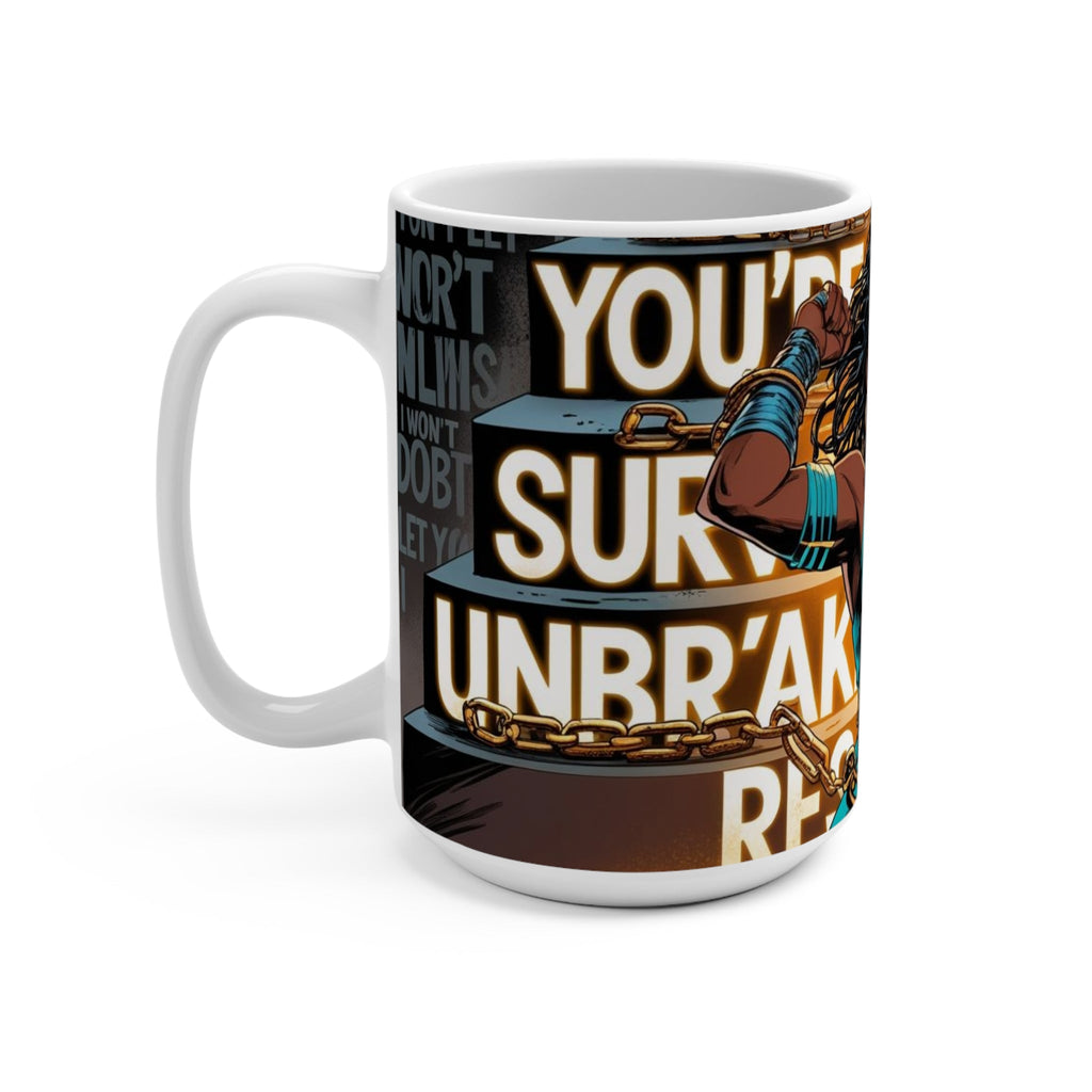 Empowerment Mug 15oz | Inspirational Coffee Cup, Motivational Gift, Affirmation Beverage Holder, Empowering Art, Unique Home Decor