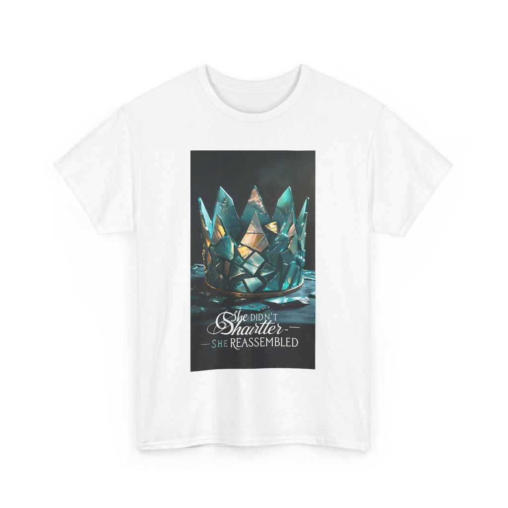 Stunning Crystal Crown Tee, Graphic T-Shirt, Unisex Cotton Top, Unique Gift, Fantasy Apparel, Holiday T-Shirt Printify