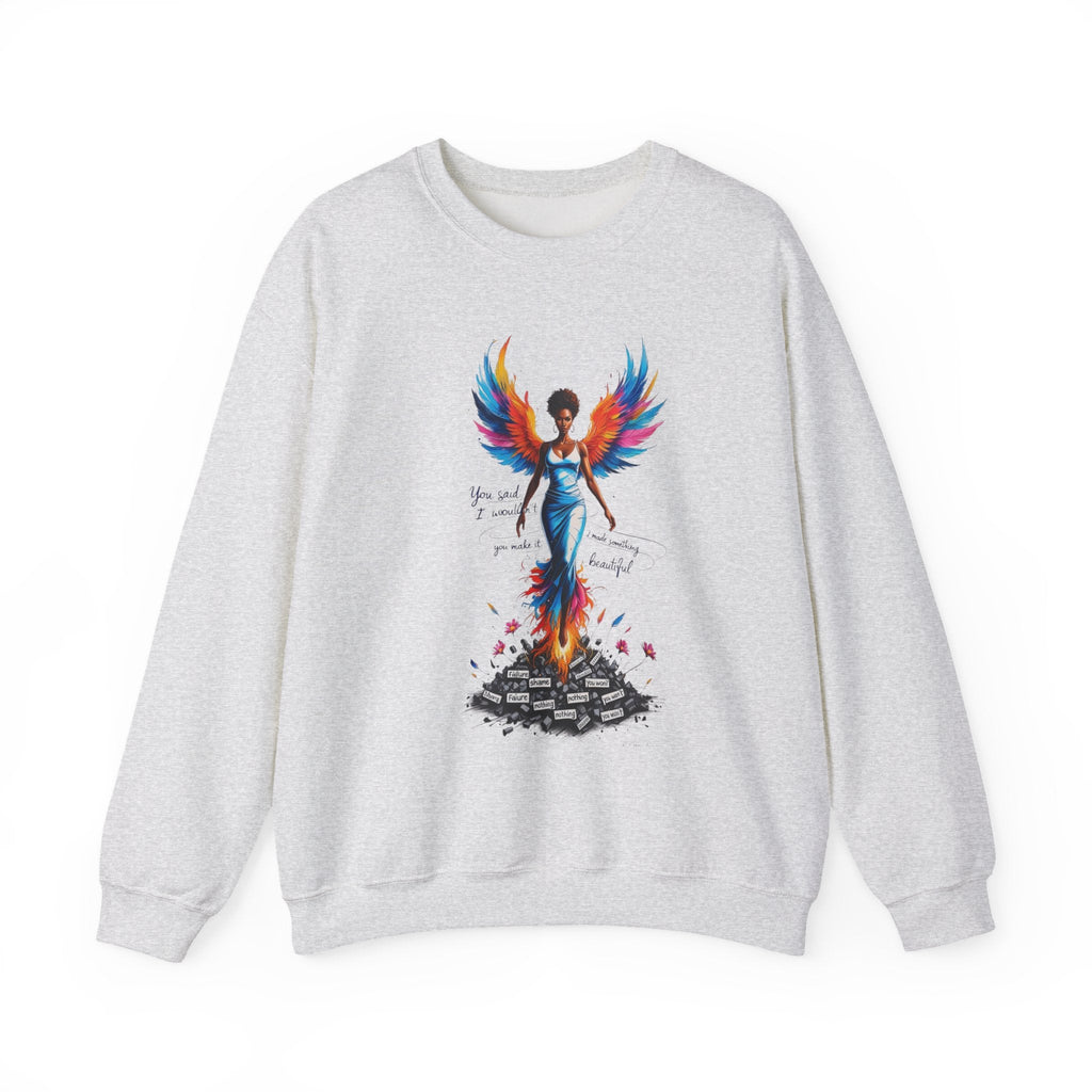 Phoenix Rising Sweatshirt - Inspirational Unisex Crewneck for Empowerment, Gift for Her, Motivational Apparel, Cozy Casual Wear, [...] Printify