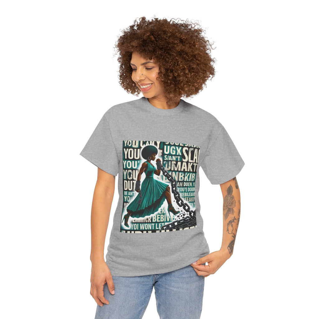 Empowering Afrocentric Unisex Tee, Motivational T-Shirt, Gift for Her, Black History, Fashion Statement, Casual Wear Printify