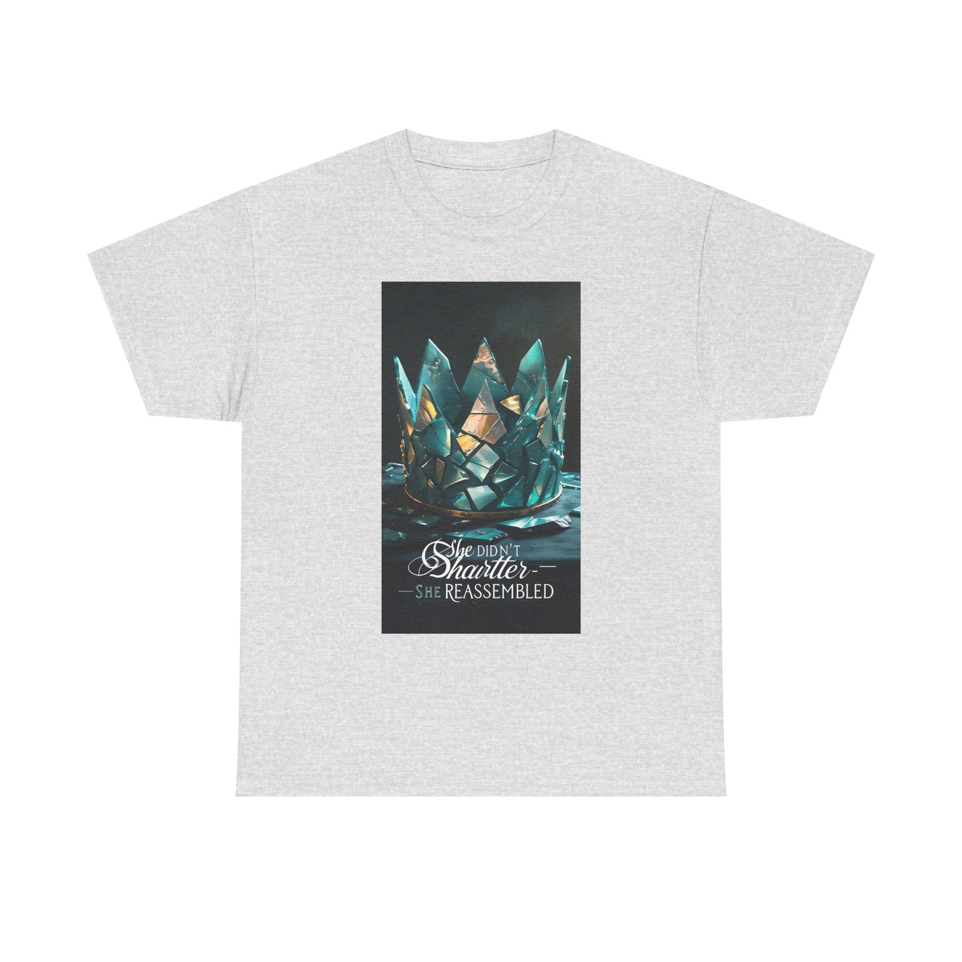 Stunning Crystal Crown Tee, Graphic T-Shirt, Unisex Cotton Top, Unique Gift, Fantasy Apparel, Holiday T-Shirt Printify
