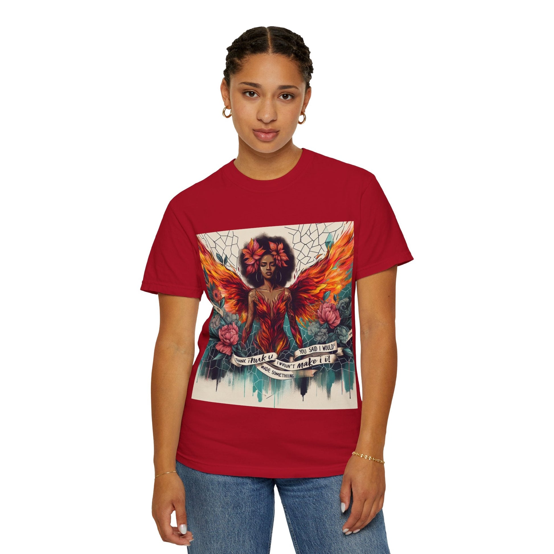 Vibrant Empowerment T-Shirt, Artistic Tee for Feminists, Gift for Her, Boho Style Shirt, Festival Apparel, Unisex Graphic T-Shirt Printify