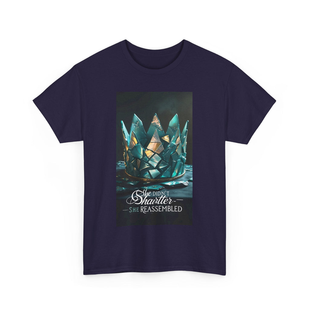 Stunning Crystal Crown Tee, Graphic T-Shirt, Unisex Cotton Top, Unique Gift, Fantasy Apparel, Holiday T-Shirt Printify