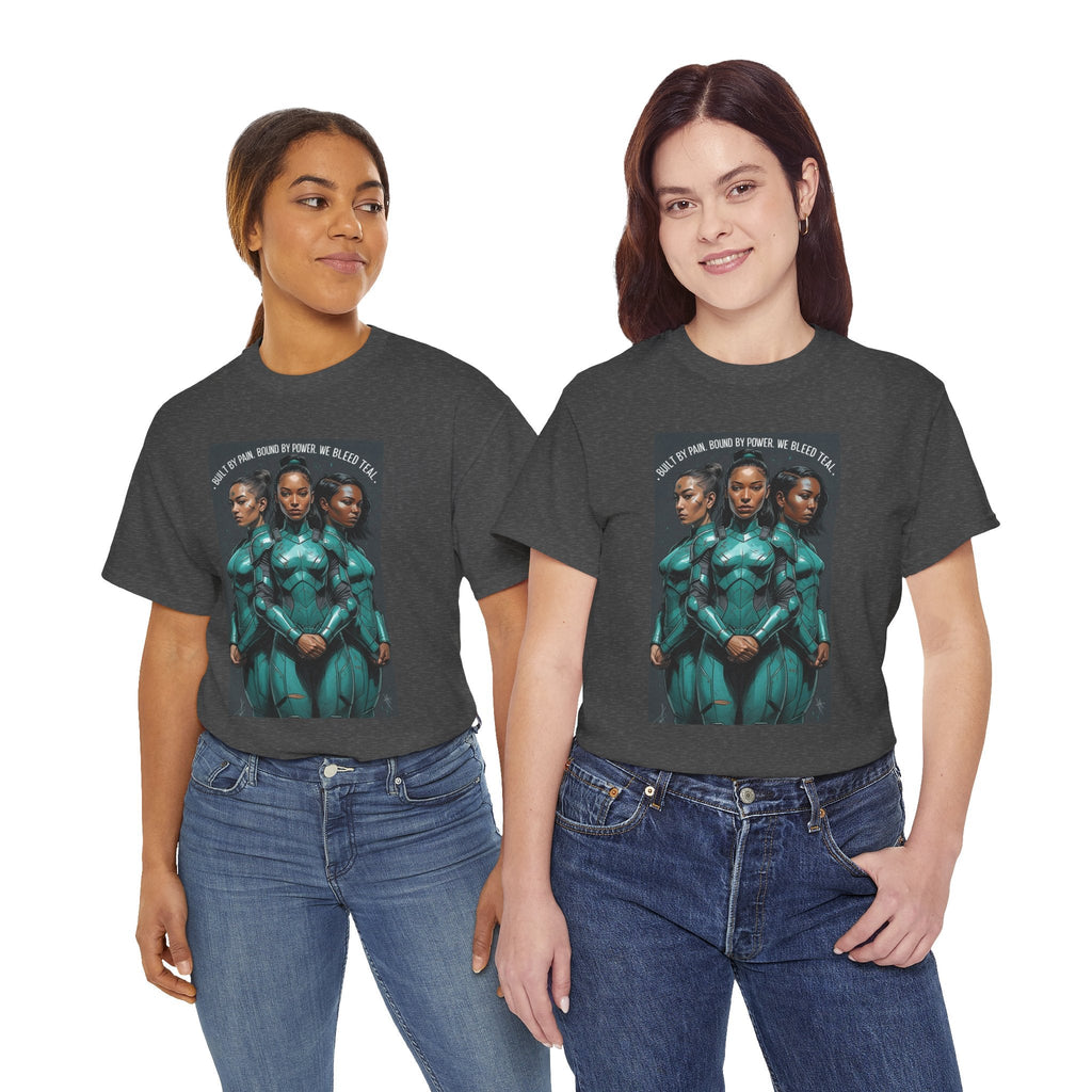 Futuristic Triple Goddess Tee, Graphic T-Shirt, Unisex Cotton Shirt, Casual Wear, Perfect Gift for Sci-Fi Fans, Everyday Style Printify