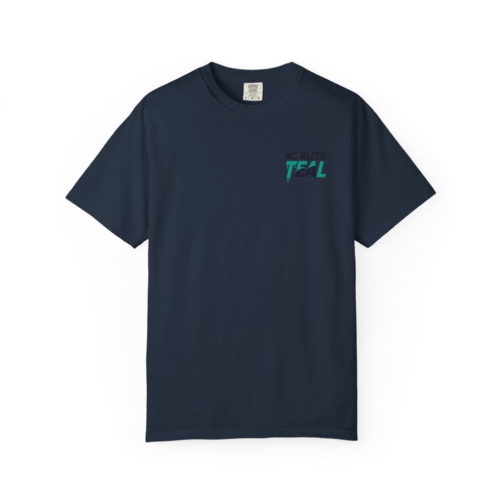 Teal Heart Unisex T-Shirt, Casual Wear, Everyday Tee, Unique Gift for Observances, Music Festivals, Art Lovers Printify