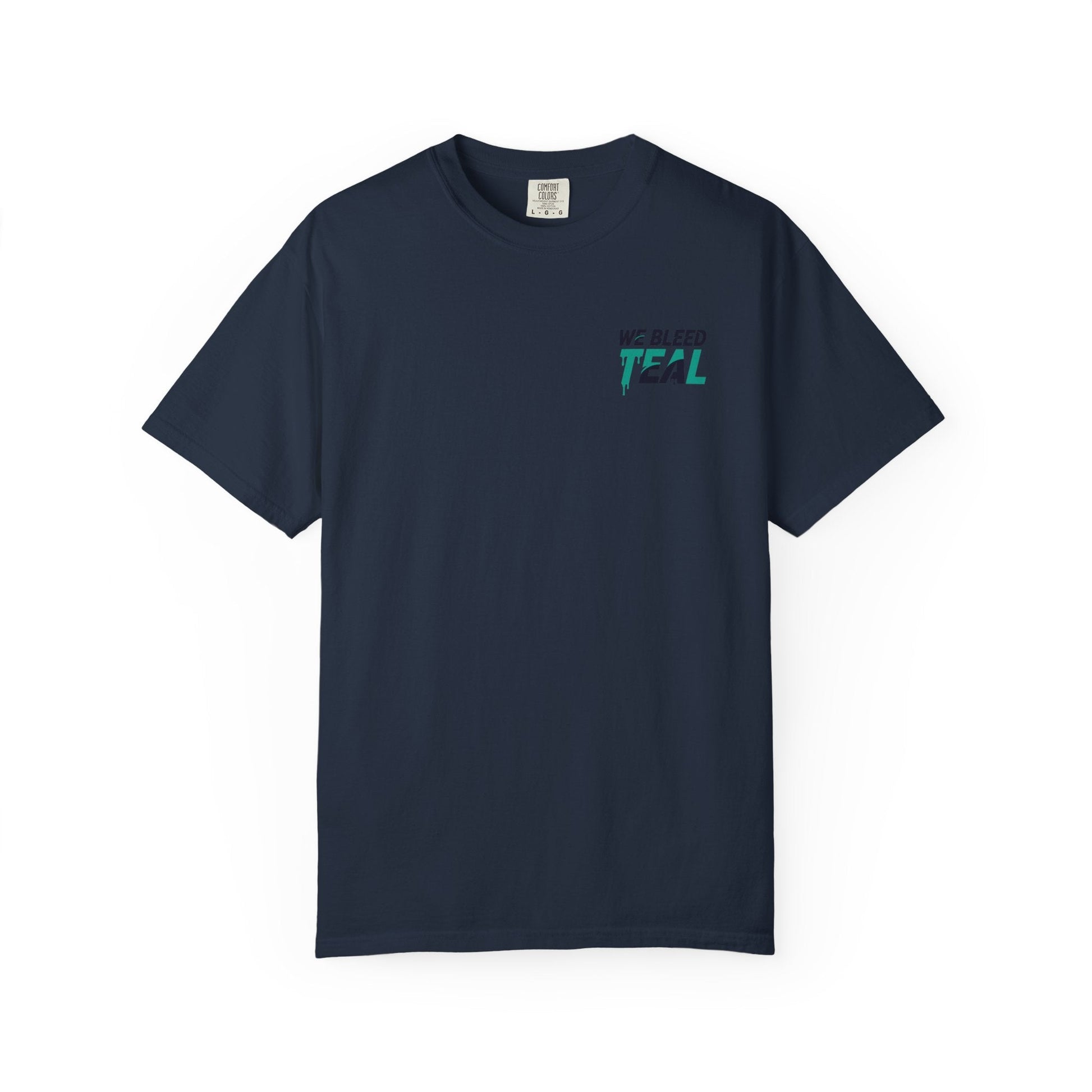 Teal Heart Unisex T-Shirt, Casual Wear, Everyday Tee, Unique Gift for Observances, Music Festivals, Art Lovers Printify