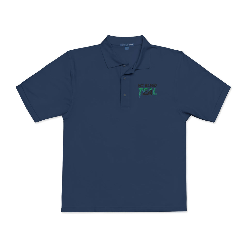 Teal Embroidered Unisex Polo Shirt | Casual Wear, Gift for Sports Fans, Teal Awareness, Everyday Style, Unisex Fashion