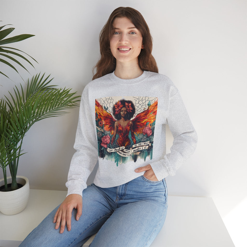 Artistic Phoenix Crewneck Sweatshirt - Cozy Unisex Apparel, Perfect for Casual Wear, Gift for Art Lovers, Birthday, Warmth & Style Printify