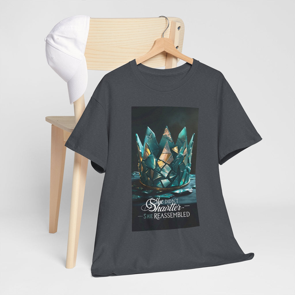 Stunning Crystal Crown Tee, Graphic T-Shirt, Unisex Cotton Top, Unique Gift, Fantasy Apparel, Holiday T-Shirt Printify