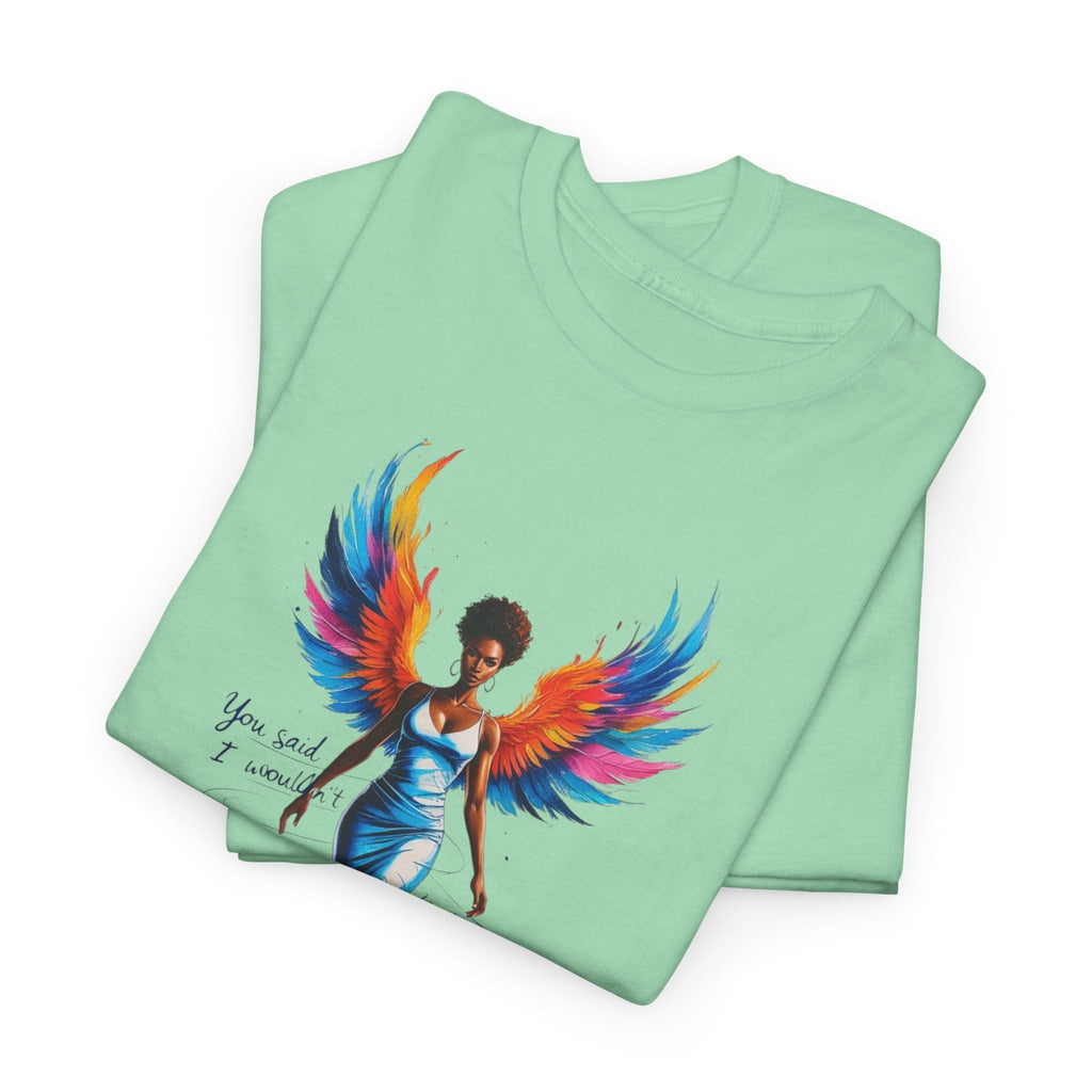 Vibrant Angelic Heavy Cotton Tee - Unisex T-Shirt, Inspirational Apparel, Casual Wear, Gift for Her, Spiritual Fashion Printify