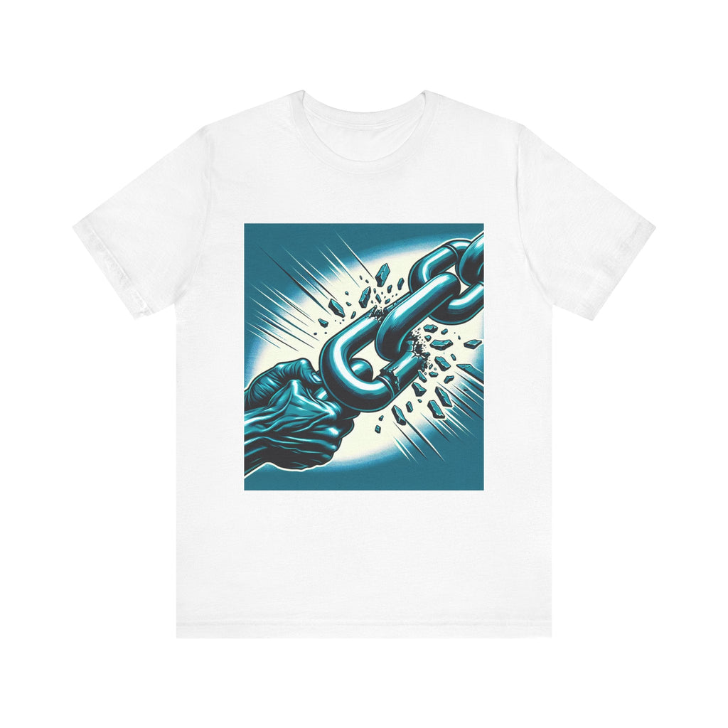 Breaking Free Graphic Tee, Unisex Short Sleeve Shirt, Motivational T-Shirt, Liberation Celebration Wear, Casual Empowerment Apparel