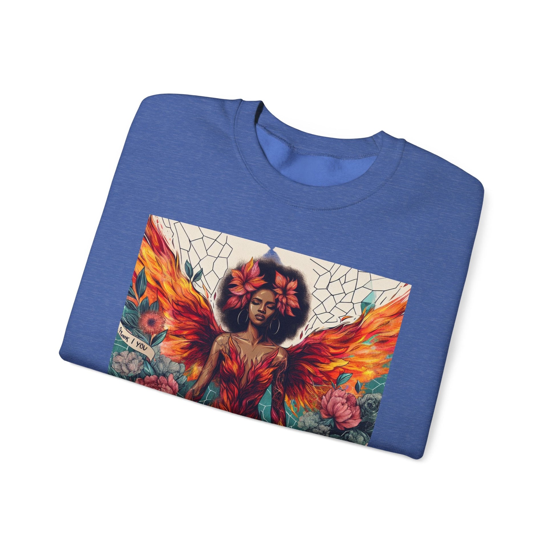 Artistic Phoenix Crewneck Sweatshirt - Cozy Unisex Apparel, Perfect for Casual Wear, Gift for Art Lovers, Birthday, Warmth & Style Printify