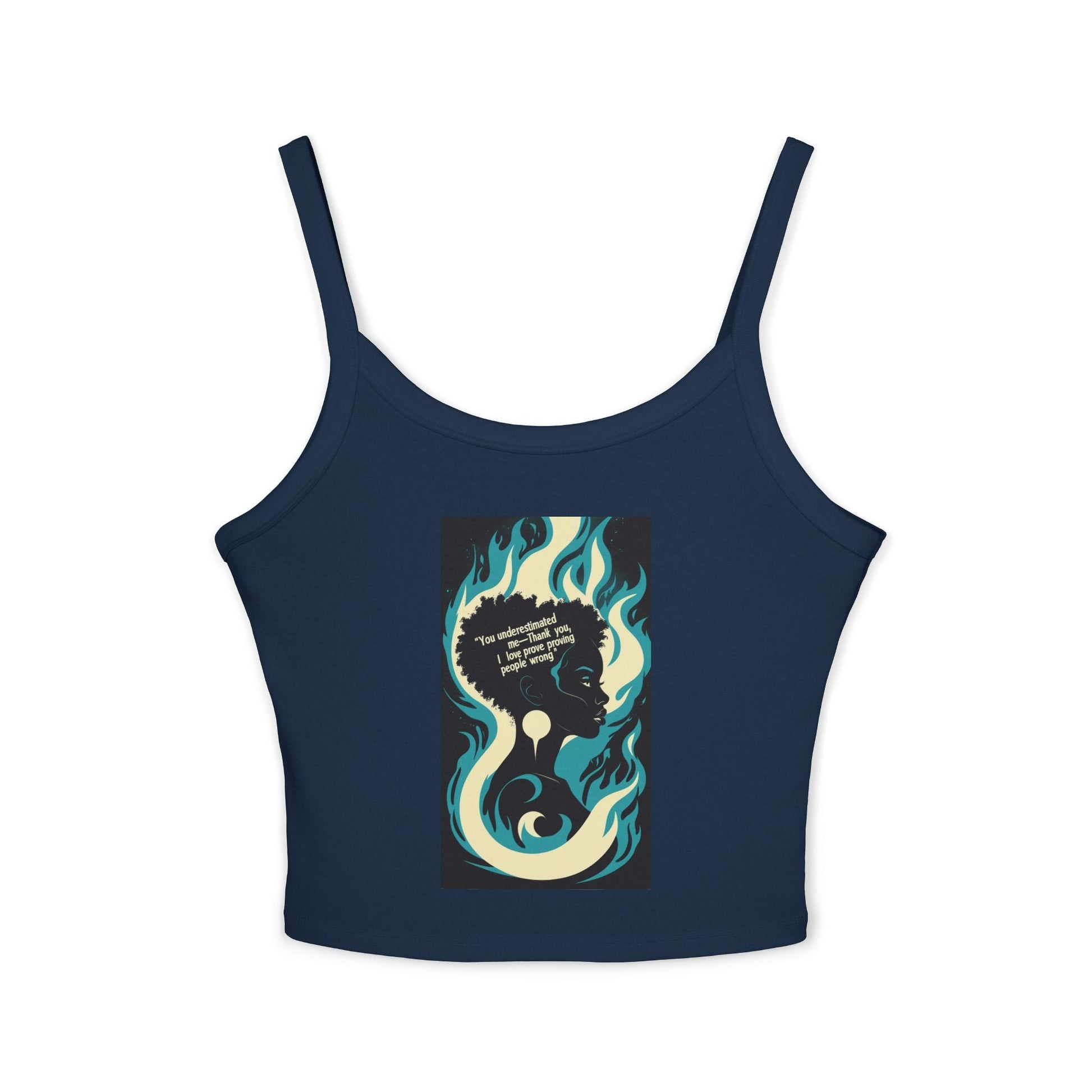 Empowered Women Tank Top, Inspirational Spaghetti Strap, Feminist Apparel, Graphic Tees, Summer Wardrobe Essential Printify