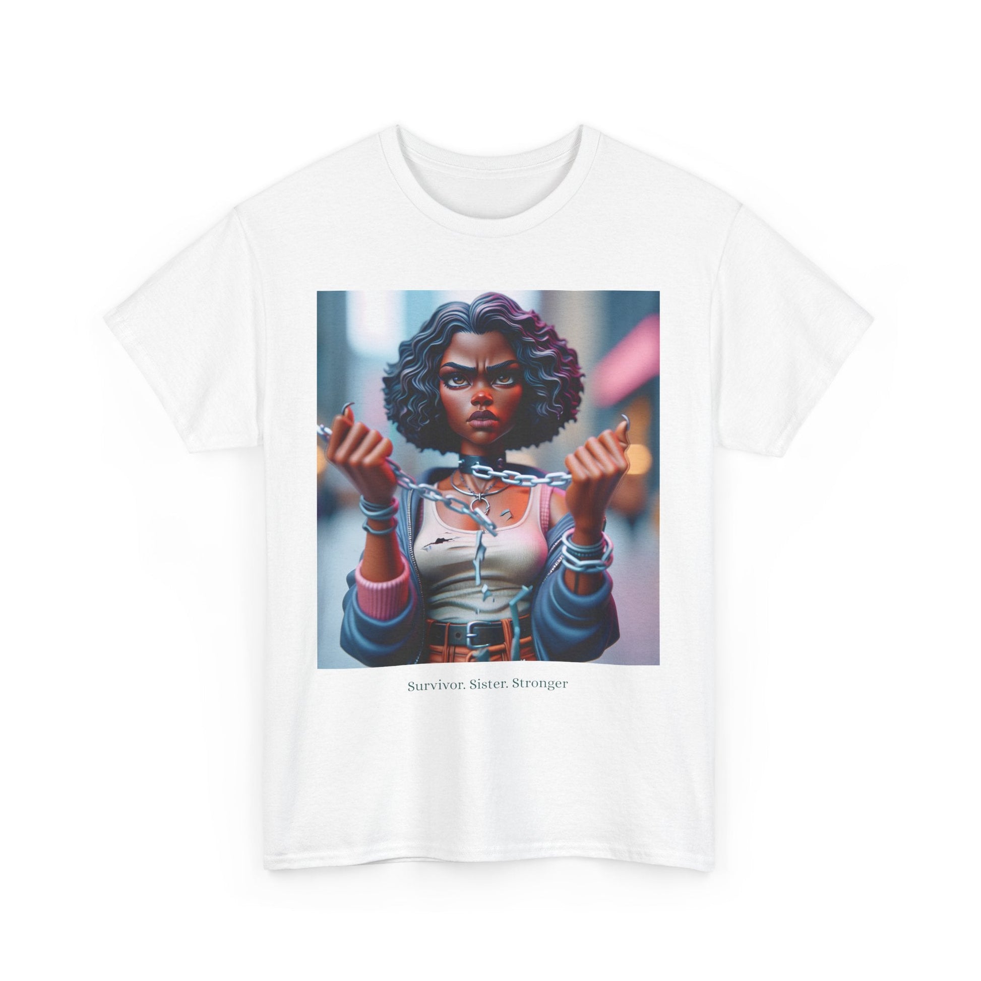 Unisex Cotton Graphic Tee, Empowering Art Shirt, Streetwear, Casual Apparel, Gift for Friends, Statement Fashion