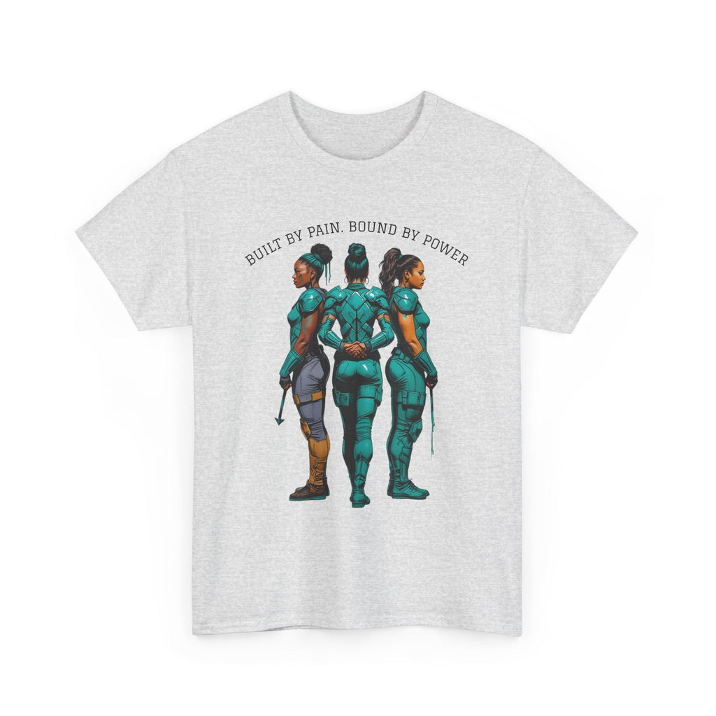 Empowering Unisex Heavy Cotton Tee - We Bleed, We Rise, Everyday Heroes, Stylish Casual Wear, Gift for Superhero Fans Printify