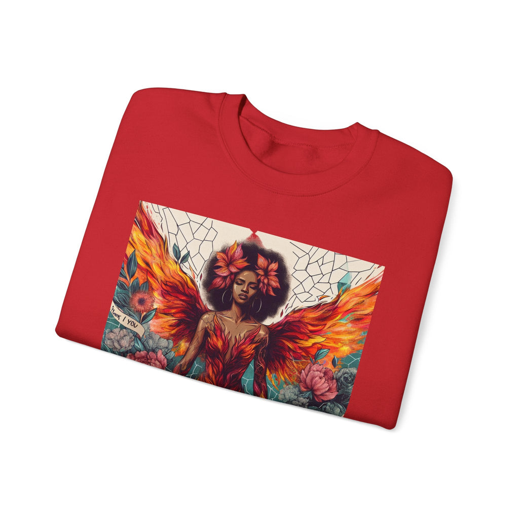 Artistic Phoenix Crewneck Sweatshirt - Cozy Unisex Apparel, Perfect for Casual Wear, Gift for Art Lovers, Birthday, Warmth & Style Printify