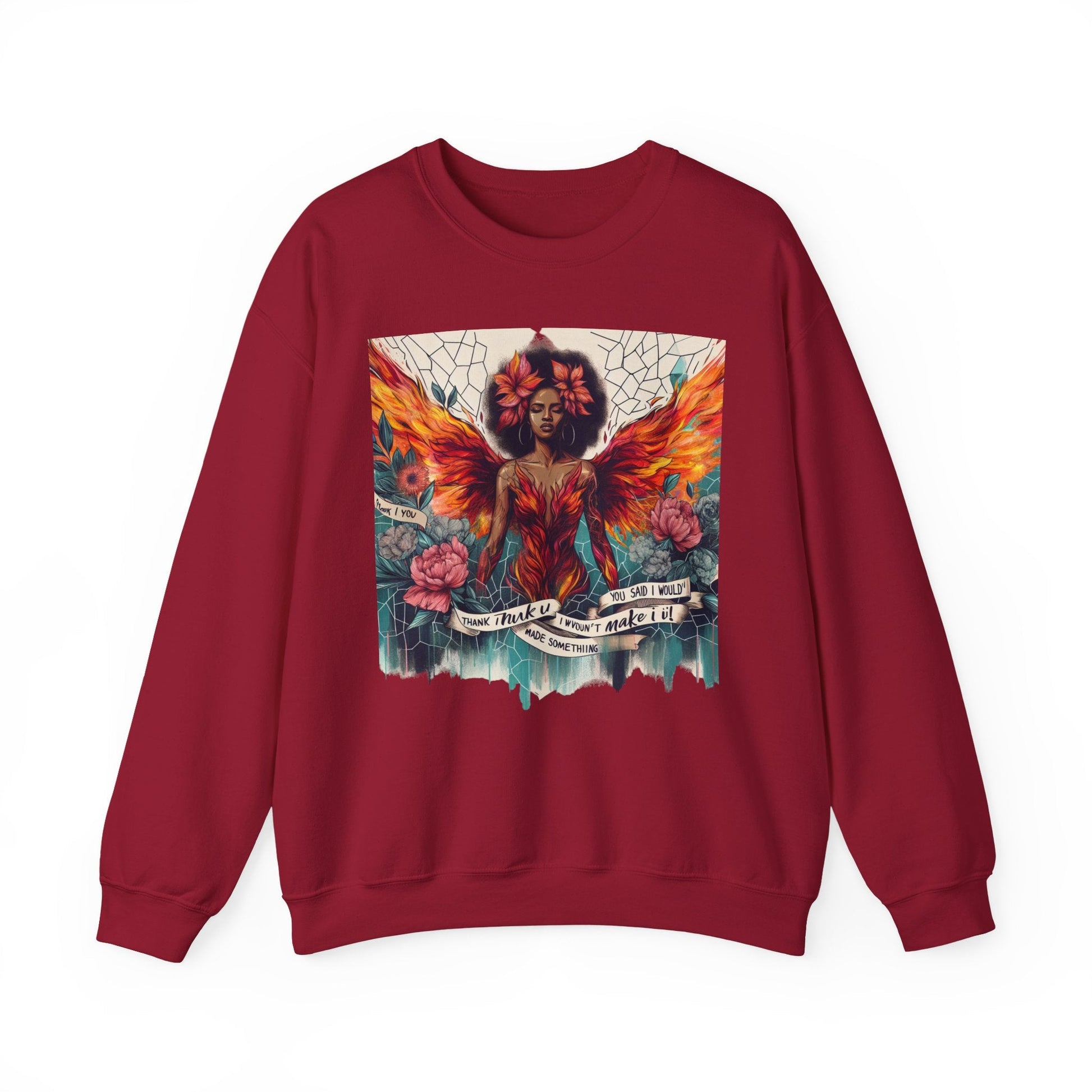 Artistic Phoenix Crewneck Sweatshirt - Cozy Unisex Apparel, Perfect for Casual Wear, Gift for Art Lovers, Birthday, Warmth & Style Printify