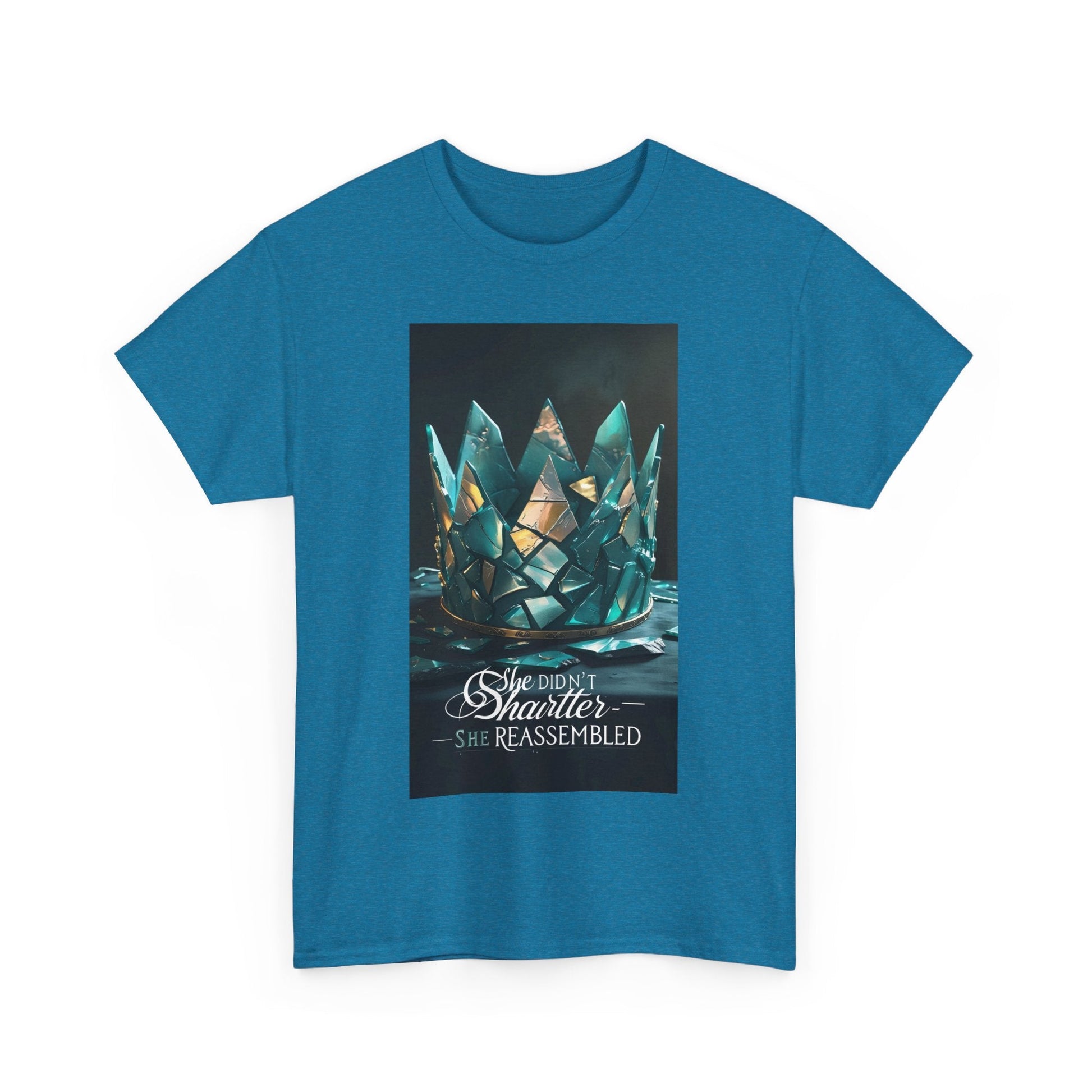 Stunning Crystal Crown Tee, Graphic T-Shirt, Unisex Cotton Top, Unique Gift, Fantasy Apparel, Holiday T-Shirt Printify
