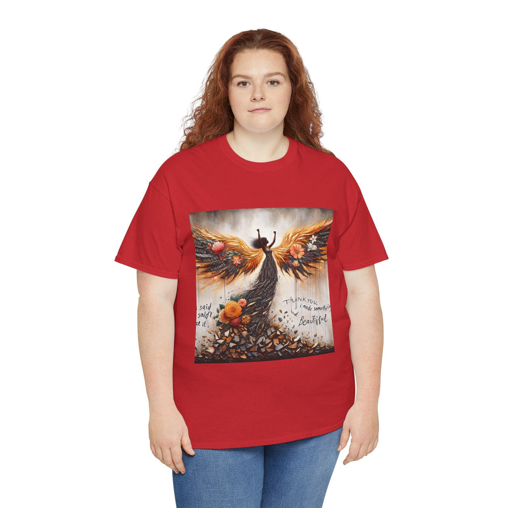 Beautiful In Every Way Unisex Heavy Cotton Tee, Inspirational Art Shirt, Self-Love Gift, Motivational Tee, Fashionable Everyday Wear Printify