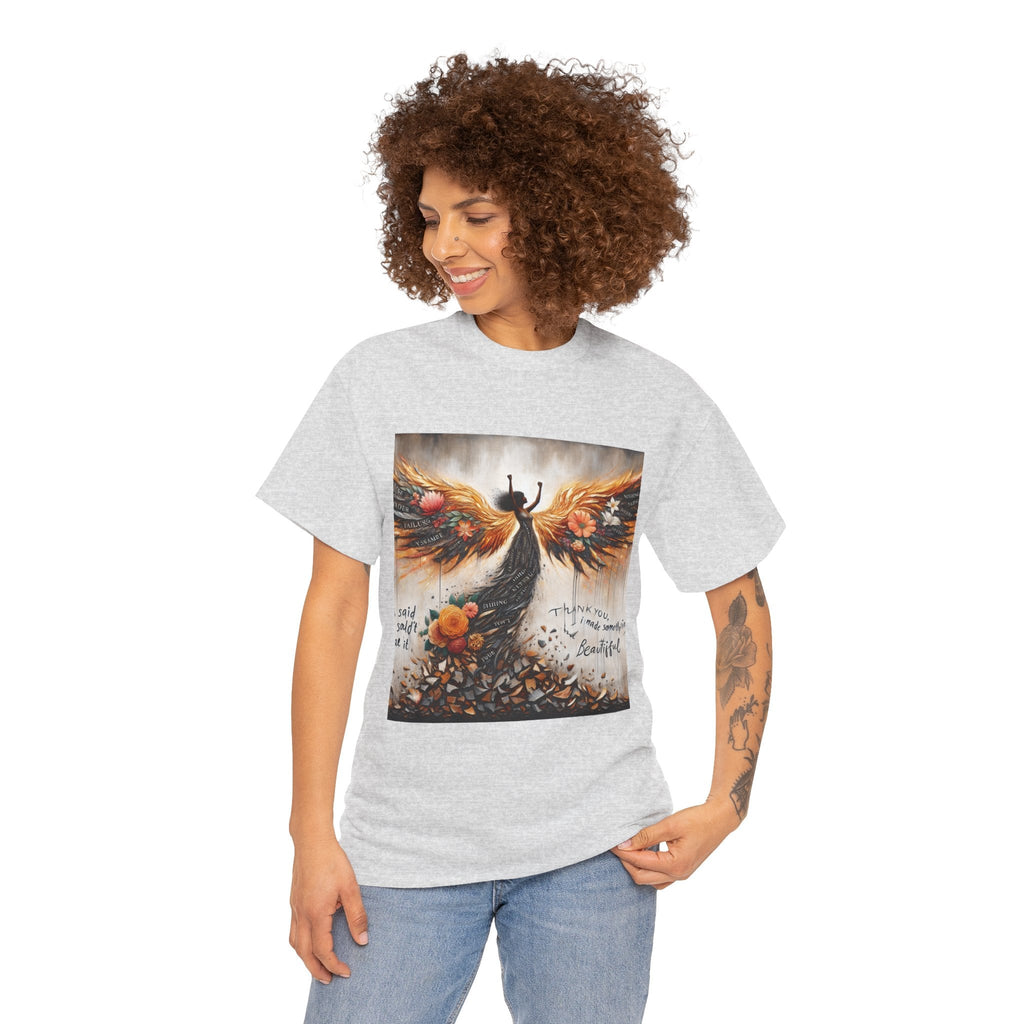 Beautiful In Every Way Unisex Heavy Cotton Tee, Inspirational Art Shirt, Self-Love Gift, Motivational Tee, Fashionable Everyday Wear Printify