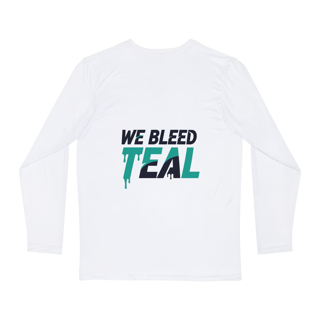 Teal Panther Long Sleeve Shirt, Unique Graphic Tee, AOP Fashion Top, Men's Casual Wear, Gift for Him, Everyday Style