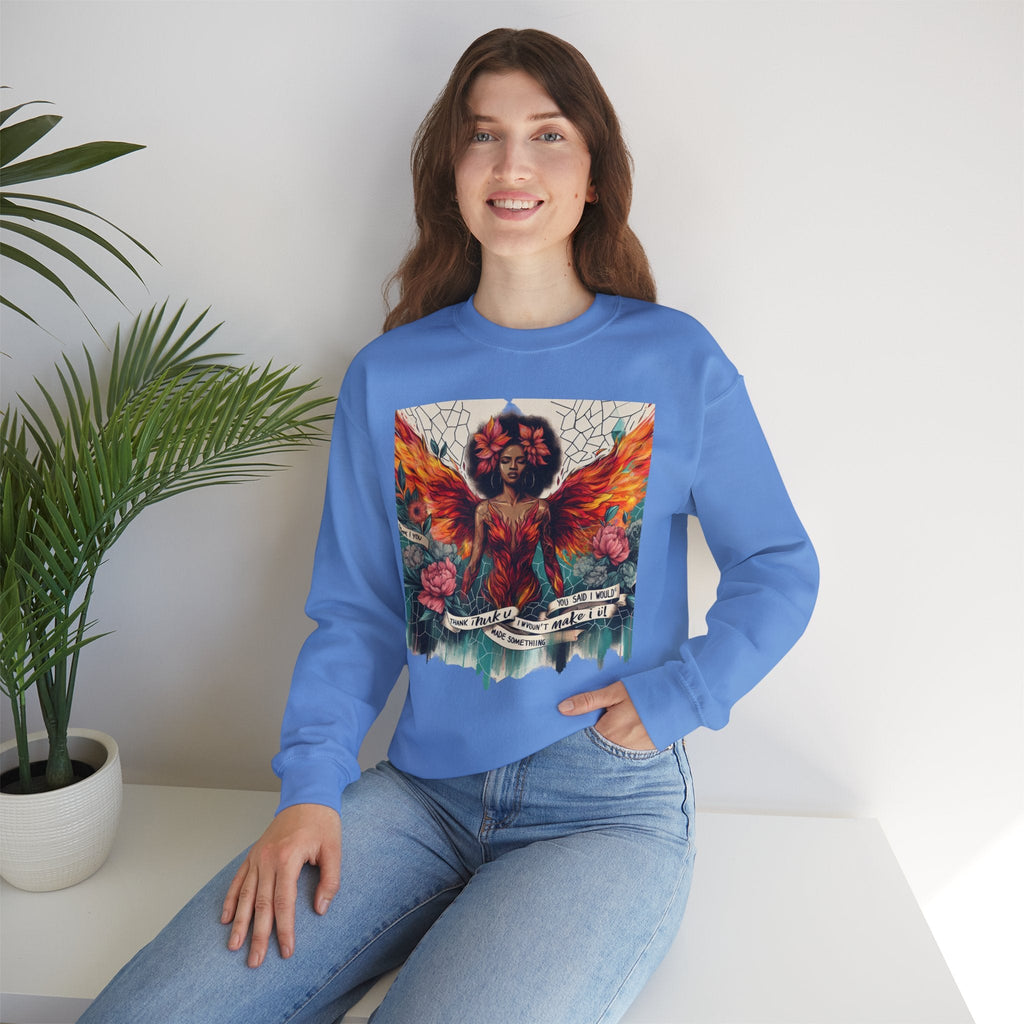 Artistic Phoenix Crewneck Sweatshirt - Cozy Unisex Apparel, Perfect for Casual Wear, Gift for Art Lovers, Birthday, Warmth & Style Printify