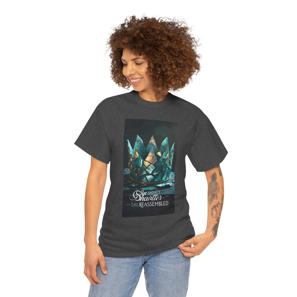 Stunning Crystal Crown Tee, Graphic T-Shirt, Unisex Cotton Top, Unique Gift, Fantasy Apparel, Holiday T-Shirt Printify