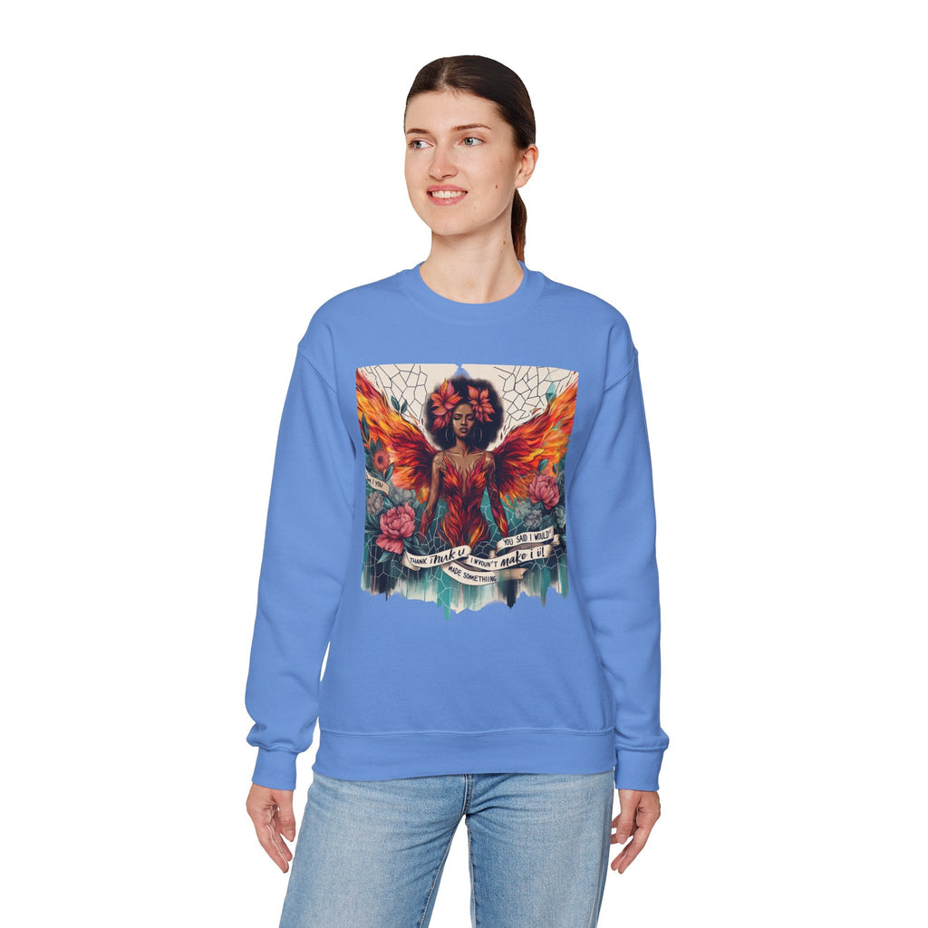 Artistic Phoenix Crewneck Sweatshirt - Cozy Unisex Apparel, Perfect for Casual Wear, Gift for Art Lovers, Birthday, Warmth & Style Printify