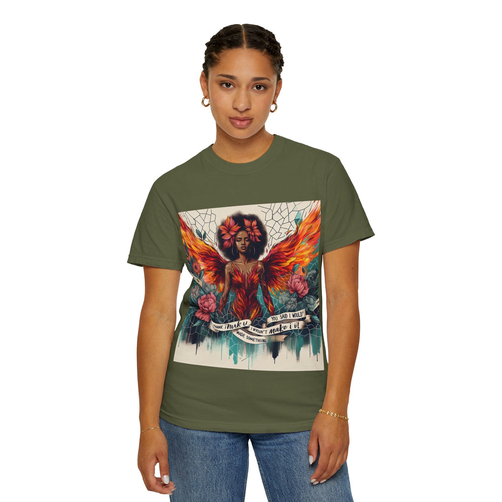 Vibrant Empowerment T-Shirt, Artistic Tee for Feminists, Gift for Her, Boho Style Shirt, Festival Apparel, Unisex Graphic T-Shirt Printify