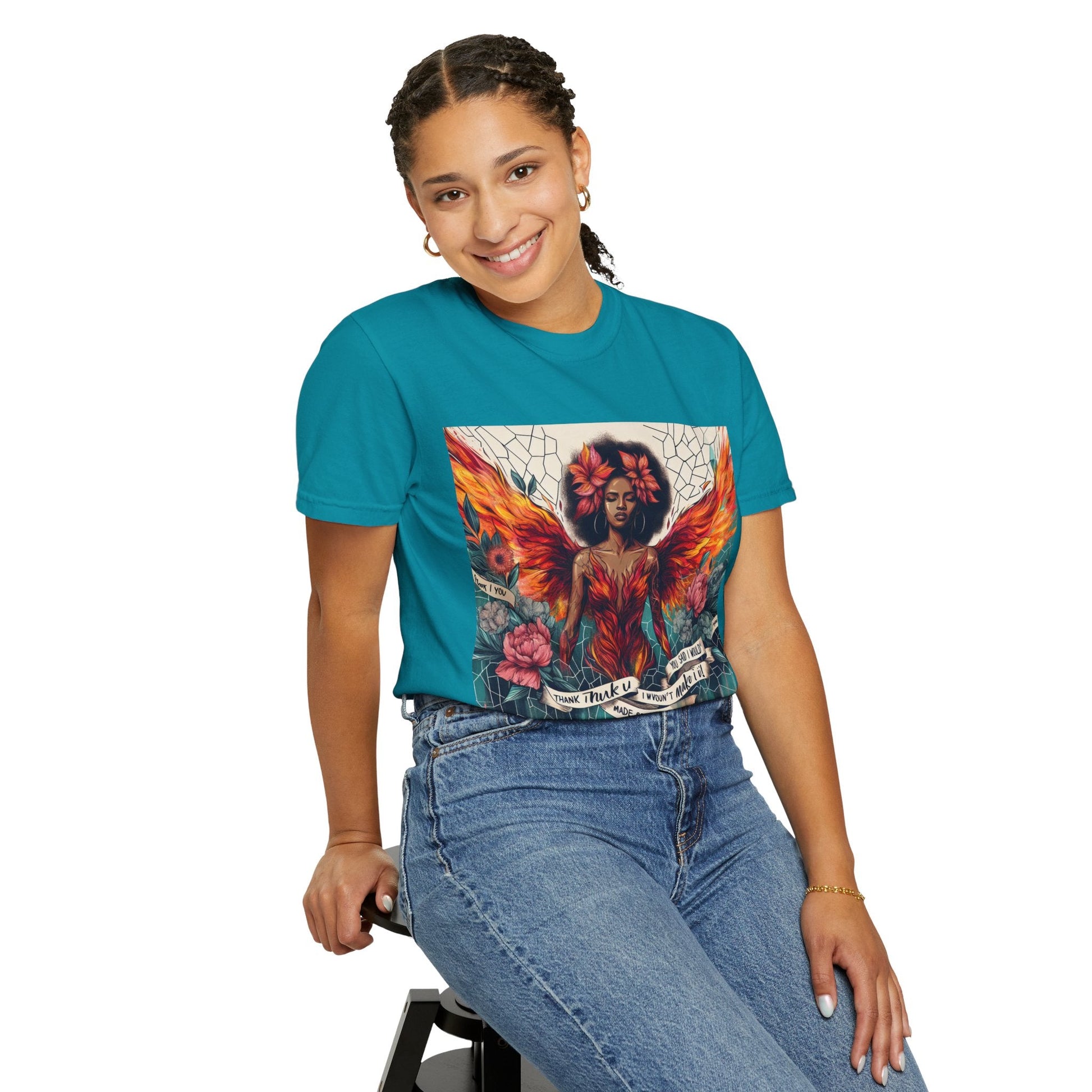 Vibrant Empowerment T-Shirt, Artistic Tee for Feminists, Gift for Her, Boho Style Shirt, Festival Apparel, Unisex Graphic T-Shirt Printify