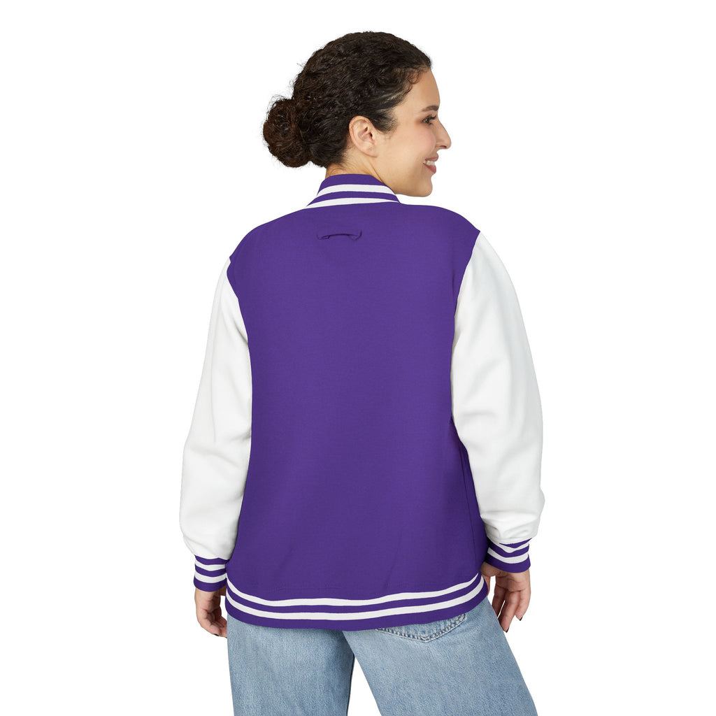 Stylish Unisex Heavyweight Letterman Jacket, Casual Outerwear, College Fashion, Trendy Gift, Sportswear, Unique Layering